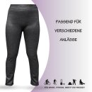 Thermo Leggings "gefüttert" S - 36/38 Schwarz (Jeans Optik)