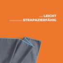 Sporttuch gerollt "grau" farbige Biese 50 x 100cm (inkl. Tasche) - Blau