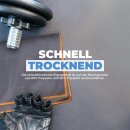 Sporttuch gerollt "grau" farbige Biese 50 x 100cm (inkl. Tasche) - Orange