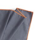 Sporttuch gerollt "grau" farbige Biese 50 x 100cm (inkl. Tasche) - Orange