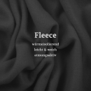 Fleecedecke mit Kedernaht - 130x170 cm - Schwarz