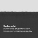 Fleecedecke mit Kettelrand 130x170 cm Schwarz