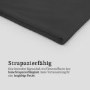 Fleecedecke mit Kettelrand 130x170 cm Schwarz