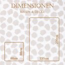 Bettwäsche-Set 2-teilig 135x200/80x80cm Mistral