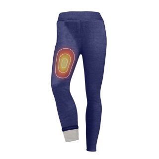 Thermo Leggings "weiches Innenfleece" S Blau (Jeans Optik)
