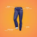 Thermo Leggings "weiches Innenfleece" S Blau (Jeans Optik)
