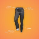 Thermo Leggings "weiches Innenfleece" M Schwarz (Jeans Optik)