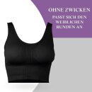 Komfort-BH (breites Unterbrust-Stützband) Schwarz M - 40/42