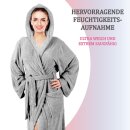 Bademantel Damen - Grau "M"