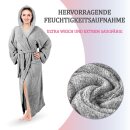 Bademantel Damen - Grau "M"