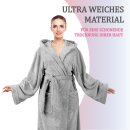 Bademantel Damen - Grau "XL"