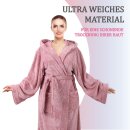 Bademantel Damen - Rosa "L"