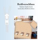 Kinderbettwäsche 2-teilig Baumwolle 100x135/40x60cm Bär mit Stern