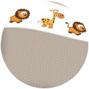 Kinderbettwäsche 2-teilig Baumwolle 100x135/40x60cm Löwe & Giraffe