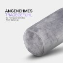 Nackenrolle für Reisen Silbergrau 16x30cm