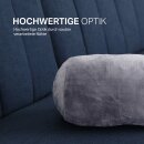 Nackenrolle für Reisen Silbergrau 16x30cm