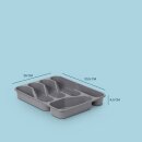 Besteckkasten 33,5x26x4,5 cm Anthrazit
