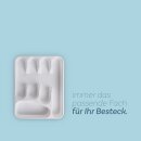 Besteckkasten 33,5x26x4,5 cm Weiß