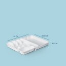 Besteckkasten Weiß 26-46 cm ausziehbar