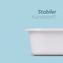 Besteckkasten Weiß 26-46 cm ausziehbar