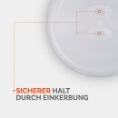 Mikrowellenabdeckhaube, transparent - Ø26cm x 7cm (2er Set)