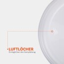 Mikrowellenabdeckhaube, transparent - Ø26cm x 7cm (2er Set)