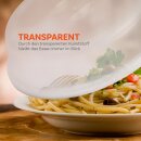 Mikrowellenabdeckhaube, transparent - Ø26cm x 7cm (2er Set)