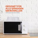 Mikrowellenabdeckhaube, transparent - Ø26cm x 7cm (2er Set)