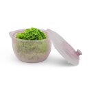 Salatschleuder inkl. Sieb und Deckel Rosa 2,7 Liter