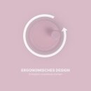 Salatschleuder inkl. Sieb und Deckel Rosa 2,7 Liter