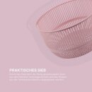 Salatschleuder inkl. Sieb und Deckel Rosa 2,7 Liter