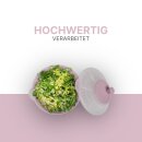 Salatschleuder inkl. Sieb und Deckel Rosa 2,7 Liter