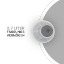 Salatschleuder - 2,7 Liter / Ø20cm - Grau