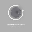 Salatschleuder - 2,7 Liter / Ø20cm - Grau