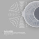Salatschleuder - 2,7 Liter / Ø20cm - Grau