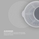 Salatschleuder inkl. Sieb und Deckel Grau 2,7 Liter