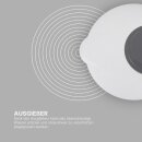 Salatschleuder inkl. Sieb und Deckel Grau 4 Liter