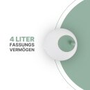 Salatschleuder inkl. Sieb und Deckel Grün 4 Liter