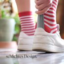 Schuhlöffel XXL, Schuhanzieher 57cm lang Grau (Kunststoff) - 2er Set S/L