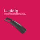 Schuhlöffel XXL, Schuhanzieher 57cm lang Schwarz (Kunststoff) - S