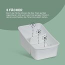 Küchenorganizer für Gewürze und Tüten - weiß