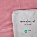 Wende-Bettwäsche 2-teilig "Cashmere Touch" 135x200/80x80cm Silber/Rose