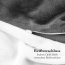 Wende-Bettwäsche 2-teilig "Cashmere Touch" 135x200/80x80cm Weiß/Grau