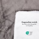 Wende-Bettwäsche 2-teilig "Cashmere Touch" 135x200/80x80cm Weiß/Grau