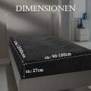 Spannbettlaken "Wolkenschloss" Cashmere Touch 90/100x200cm Anthrazit