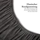 Spannbettlaken "Wolkenschloss" Cashmere Touch 90/100x200cm Anthrazit