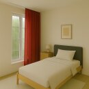 Gardine Blickdicht "Ellen" mit Universalband - 140x175 cm - Rot