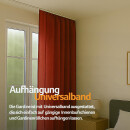 Gardine Blickdicht "Ellen" mit Universalband - 140x175 cm - Rot