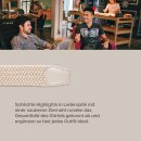 Stretchgürtel geflochten aus Stoff "Stretch" Unisex Creme 85cm