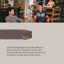 Stretchgürtel geflochten aus Stoff "Stretch" Unisex Taupe 85cm